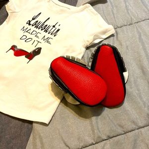 Louboutin made me do it shirt/booties